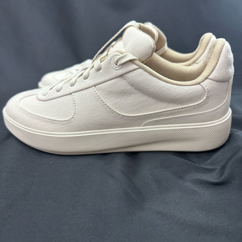 Lululemon Athletica Cityverse Cotton Canvas Bone  Sneakers 8 NEW - Picture 3 of 5